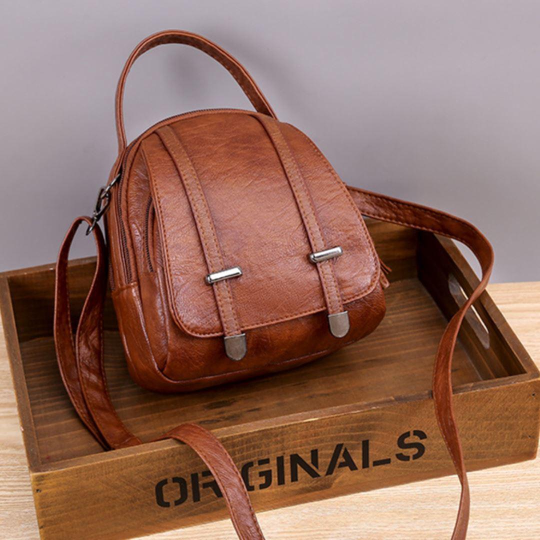 Bolsa Crossbody de Couro Legitimo Feminina - EllaEra