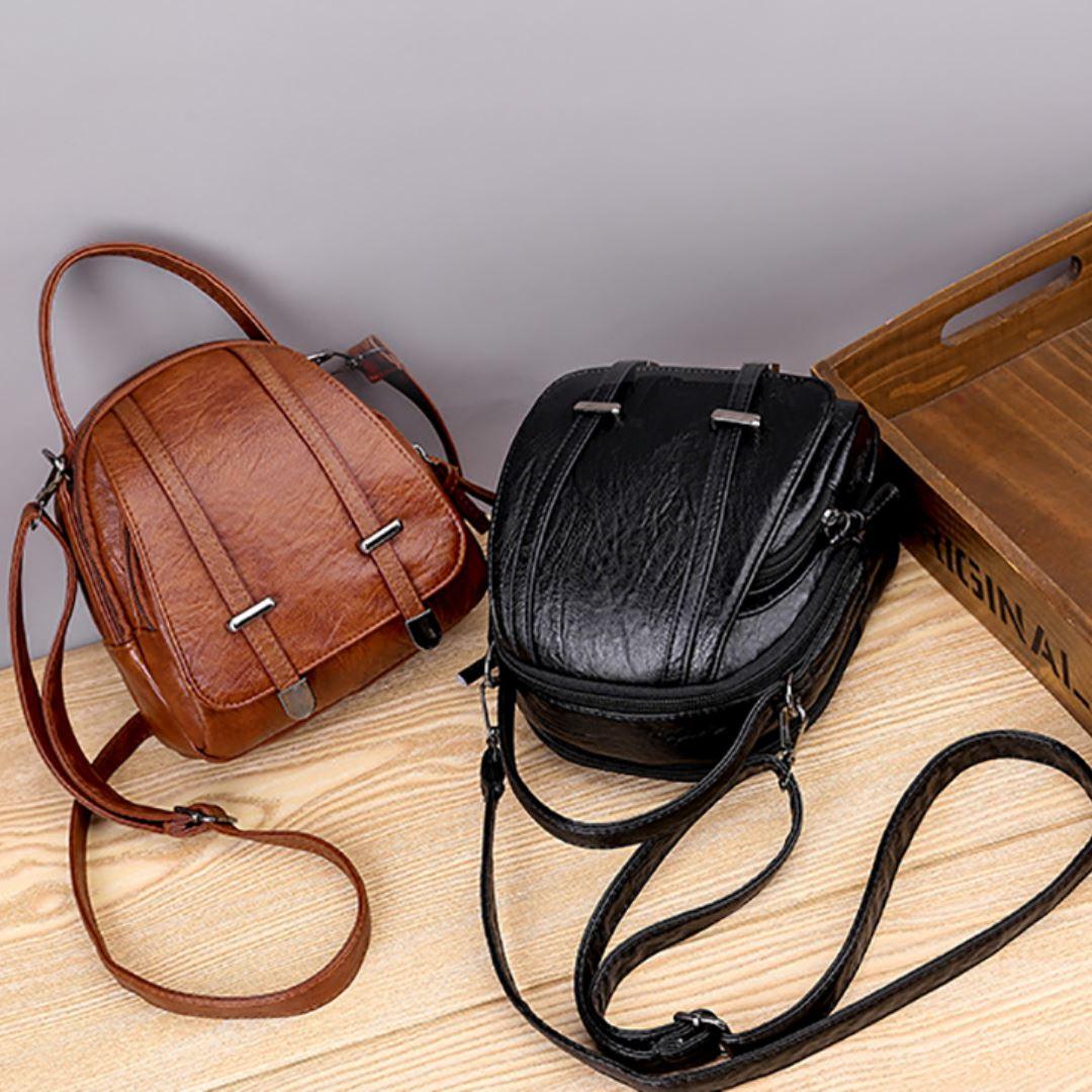 Bolsa Crossbody de Couro Legitimo Feminina - EllaEra