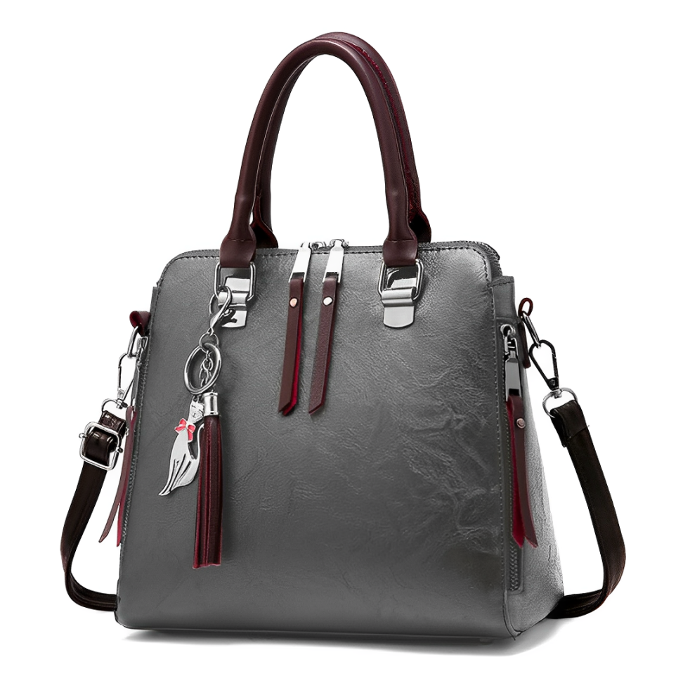 Bolsa Vintage Olivia em Couro