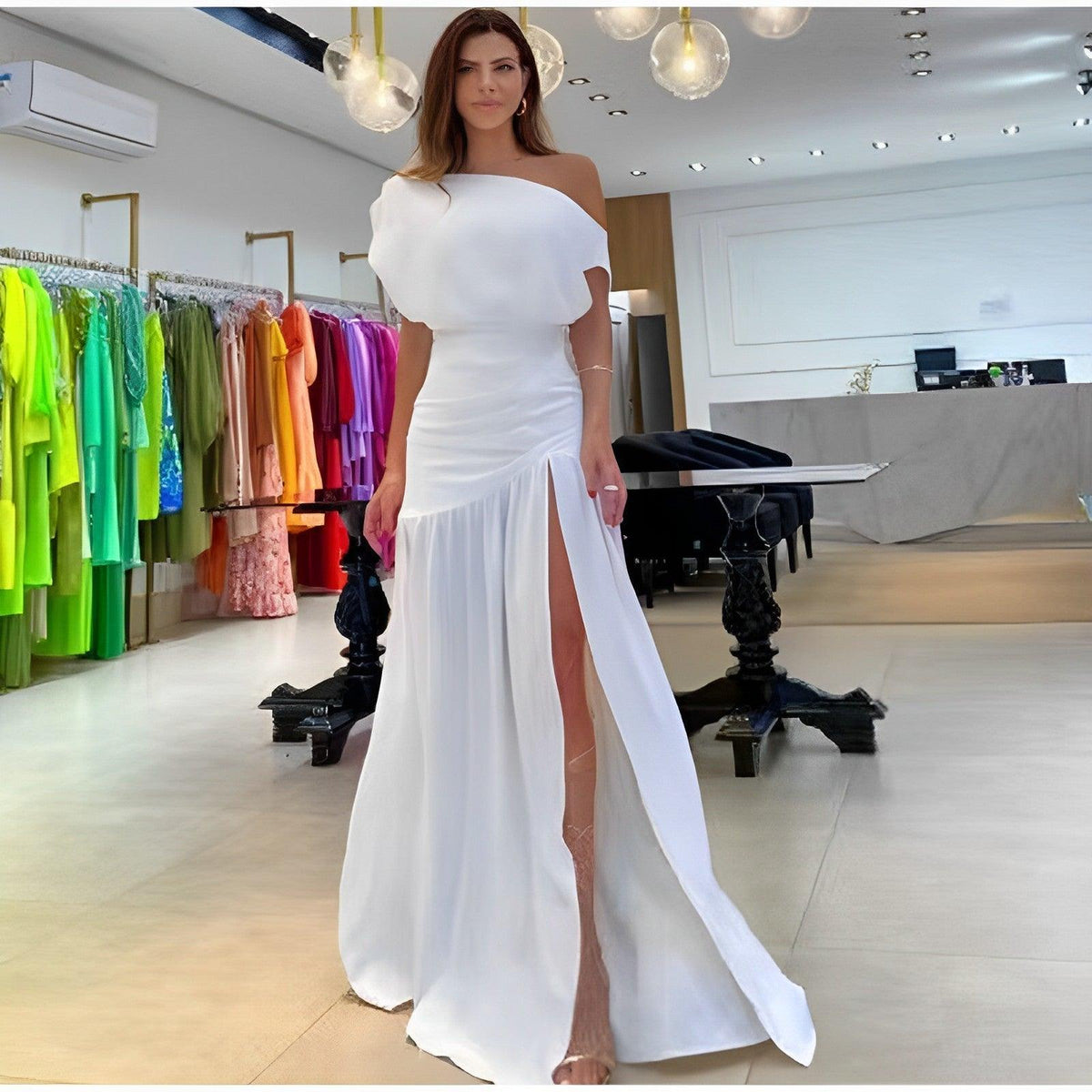 Vestido Unique Royaltyl - Elegante Sofisticado Inverno/Outono - EllaEra